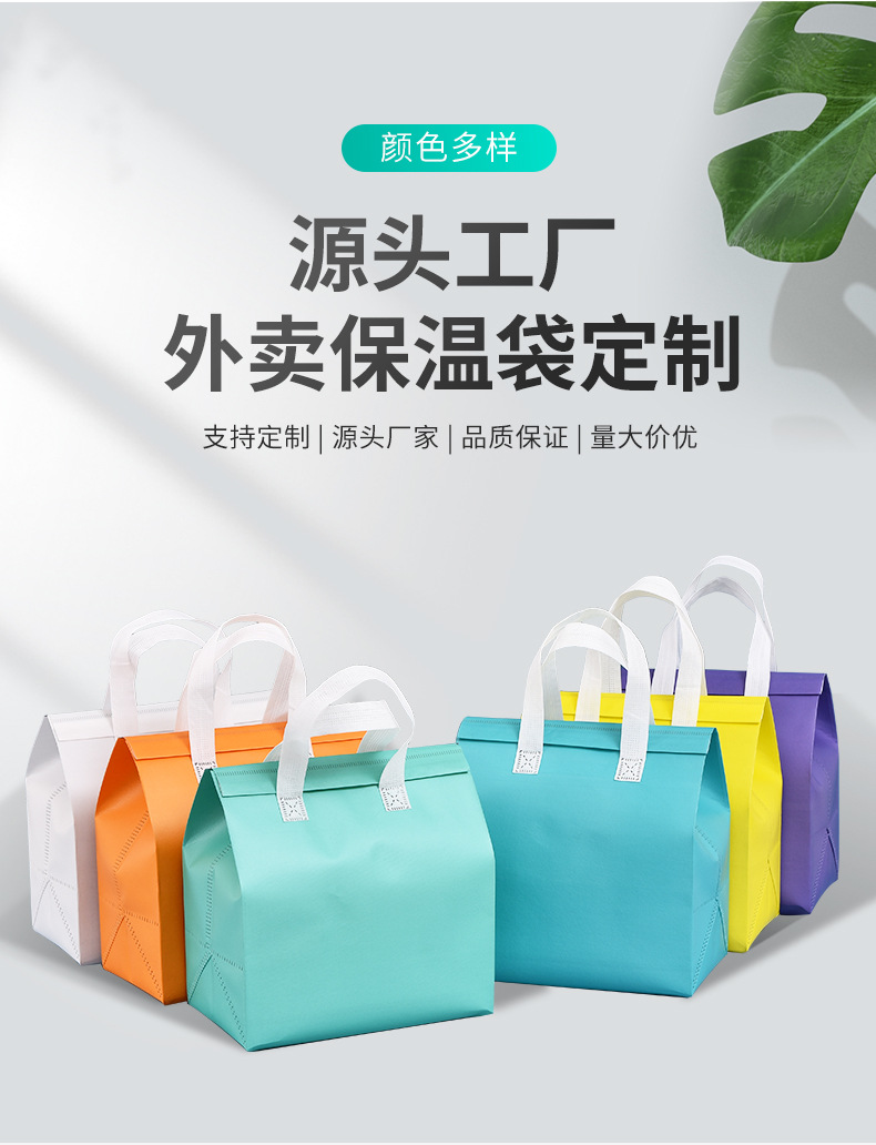 潮州市无纺布保温袋外卖袋